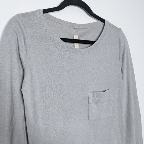 Raquel Allegra Fitted Long Sleeve Shirt Dress Grey 1 S - Picture 3 of 8